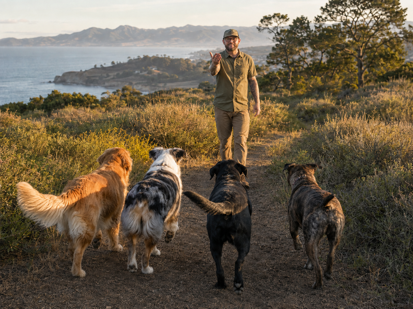 Well-trained dog enjoying an off-leash adventure